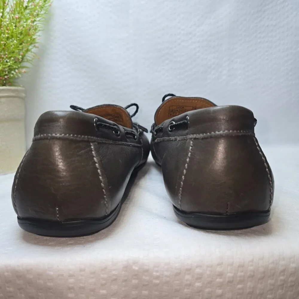 MENS VIONIC MERCER LUCA SHOE SLIP-ON LOAFER MOCASSIN GRAY SIZE 8 NWOT